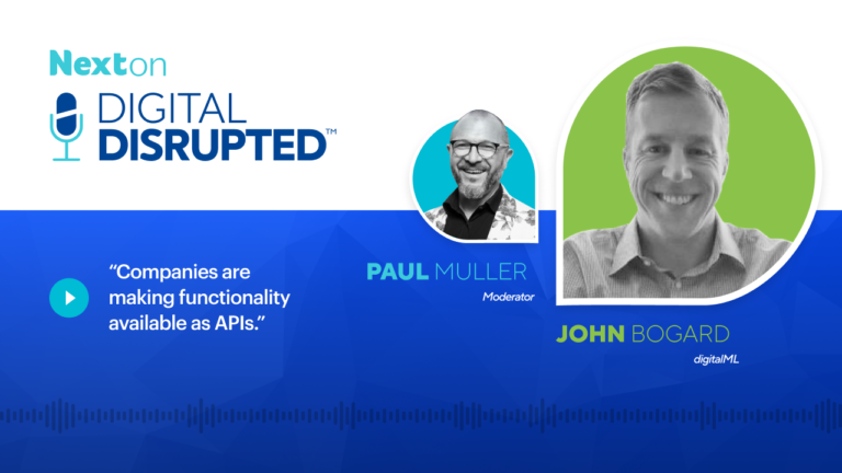 Digital: disrupted podcast banner featuring John Bogard Programming your Business